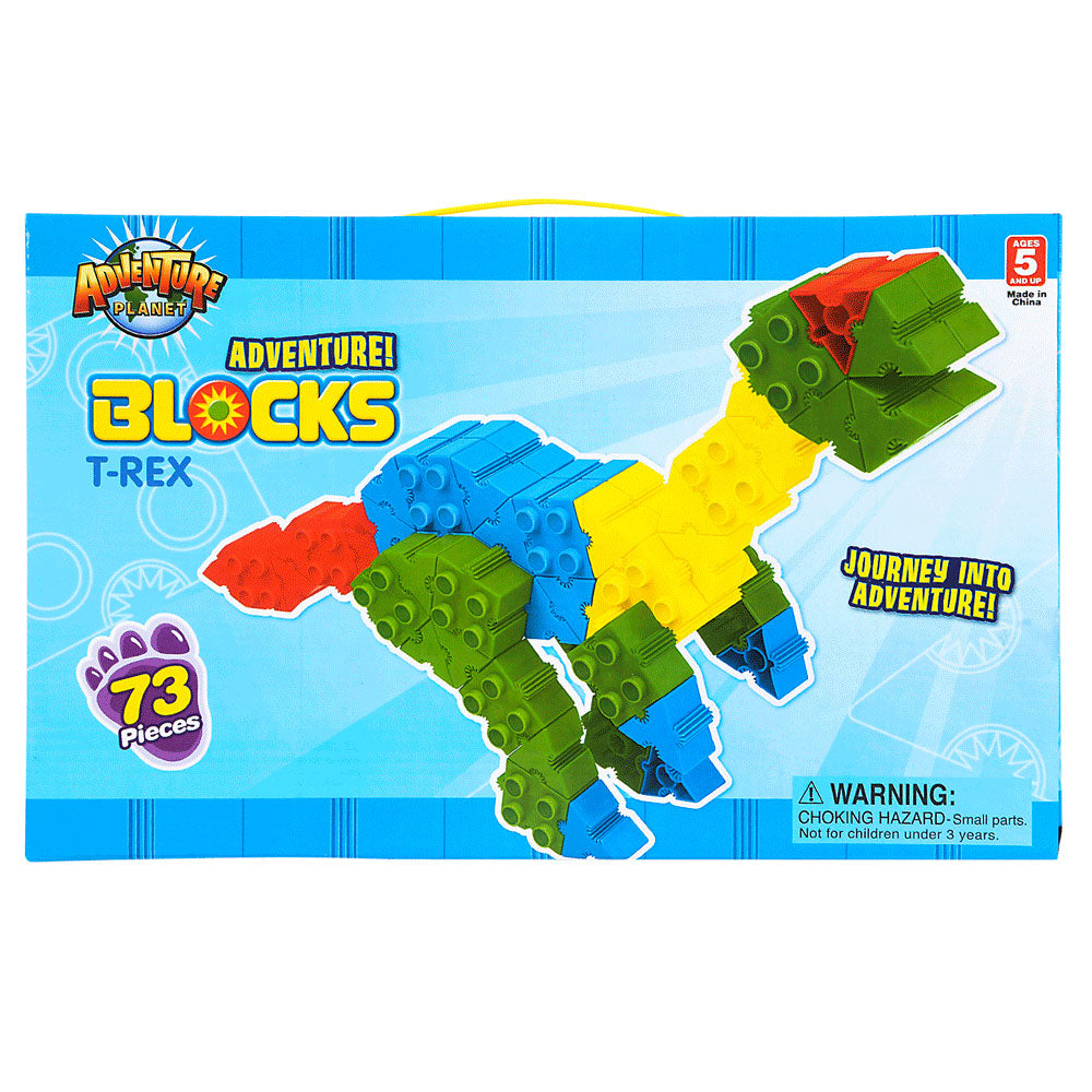 Building Block T-Rex Set - Tyrannosaurus Rex - 73 pieces - dinosaursrocksuperstore