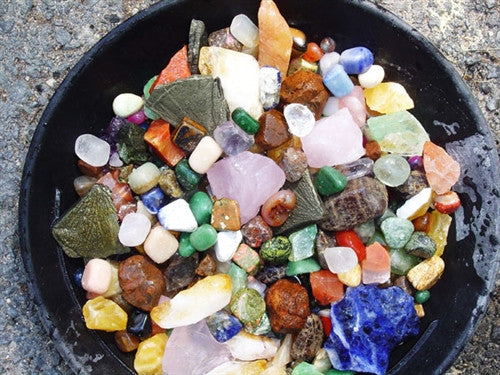 Genuine Gemstones & Mineral  Mix -1 lb -  Wide Variety! - dinosaursrocksuperstore