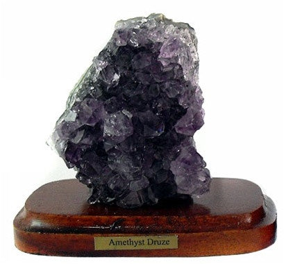 Mineral Sampler - Set of 4 Minerals on Wooden Bases  - Gift Boxed! - dinosaursrocksuperstore