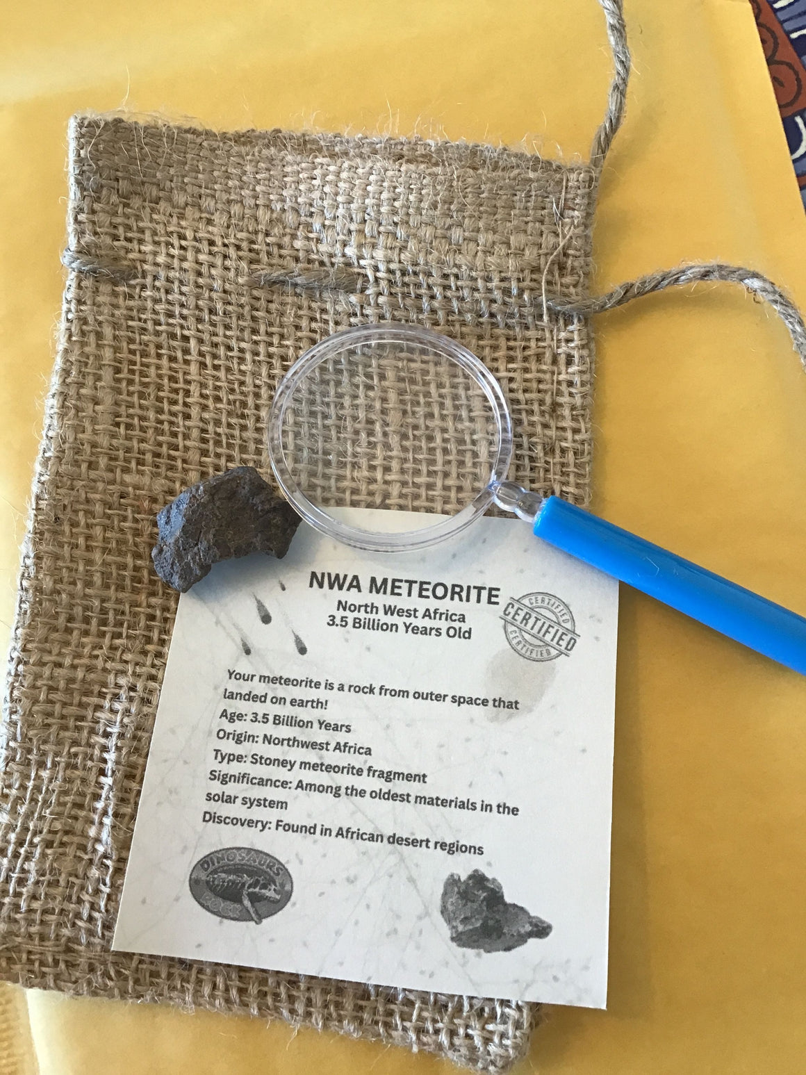 Genuine Meteorite, Over 1 Billion Years Old - Give a Gift That’s Truly Out of This World