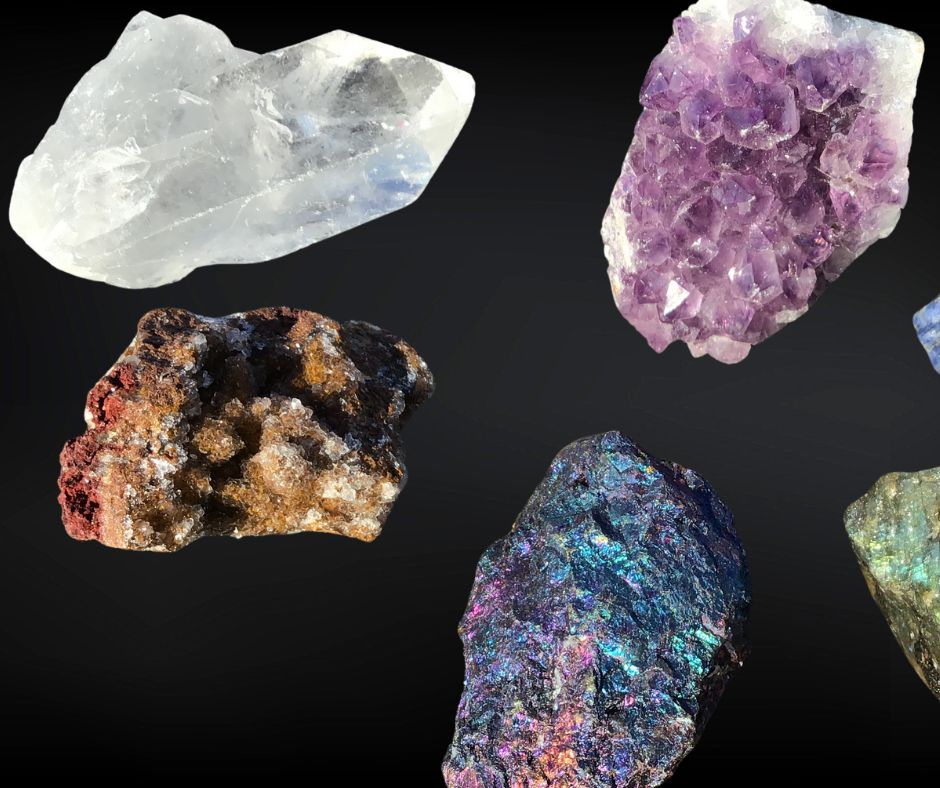 Amazing Rock Collection 7-Piece Rock & MIneral Collection -- FREE Bonus Genuine Fossil Shark T
