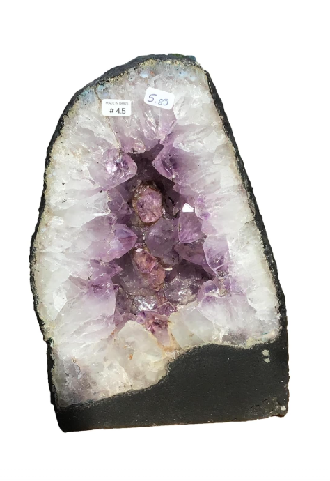 Beautiful Amethyst Geode Tower - 16 Inches Tall - Display Crystal by Dinosaurs Rock (AM-2)