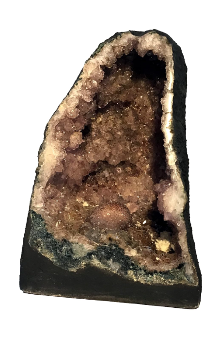 Beautiful Amethyst Geode Tower - 17 Inches Tall & 55 lbs - Gorgeous Specimen with Beautiful Calcite Crystals - Display Crystal by Dinosaurs Rock (AM- 4)
