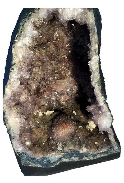 Beautiful Amethyst Geode Tower - 17 Inches Tall & 55 lbs - Gorgeous Specimen with Beautiful Calcite Crystals - Display Crystal by Dinosaurs Rock (AM- 4)