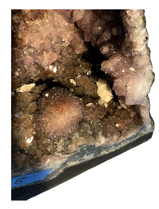 Beautiful Amethyst Geode Tower - 17 Inches Tall & 55 lbs - Gorgeous Specimen with Beautiful Calcite Crystals - Display Crystal by Dinosaurs Rock (AM- 4)