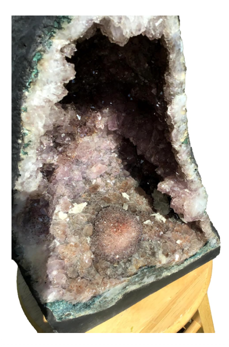 Beautiful Amethyst Geode Tower - 17 Inches Tall & 55 lbs - Gorgeous Specimen with Beautiful Calcite Crystals - Display Crystal by Dinosaurs Rock (AM- 4)
