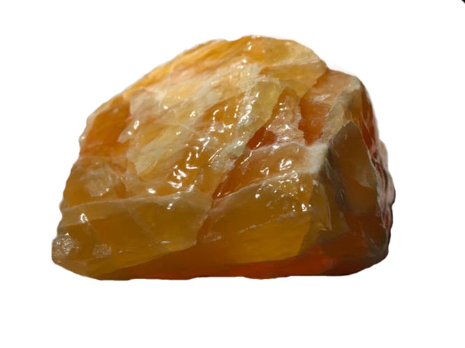 Orange Dyed Calcite Mineral Specimen #3 - 4-5” x 3-4” - dinosaursrocksuperstore