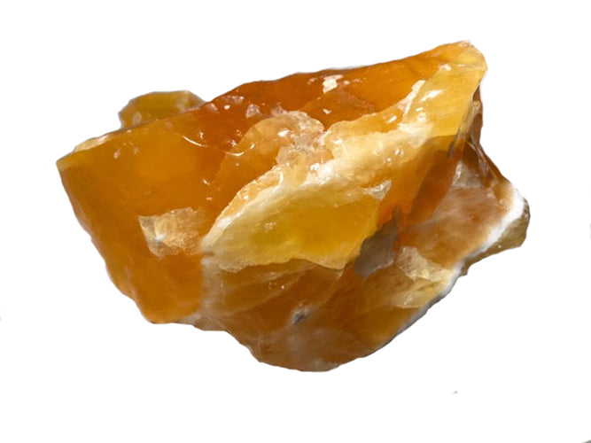 Orange Dyed Calcite Mineral Specimen #4 - 4-5” x 3-4” - dinosaursrocksuperstore