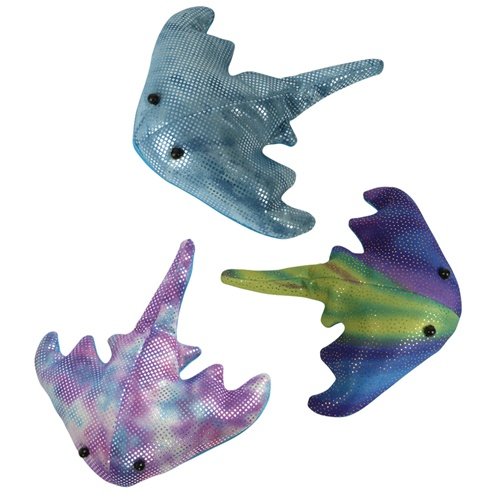 5" Tie Dye Stingray Sand Bag Toys - Set of 3