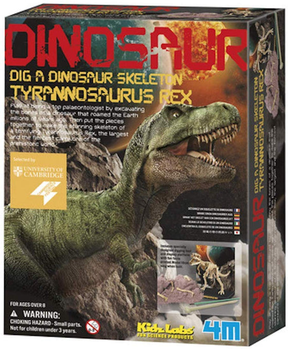 Kidz Lab Tyrannosaurus Rex - T Rex -  Dino Dig Excavation Kit - dinosaursrocksuperstore