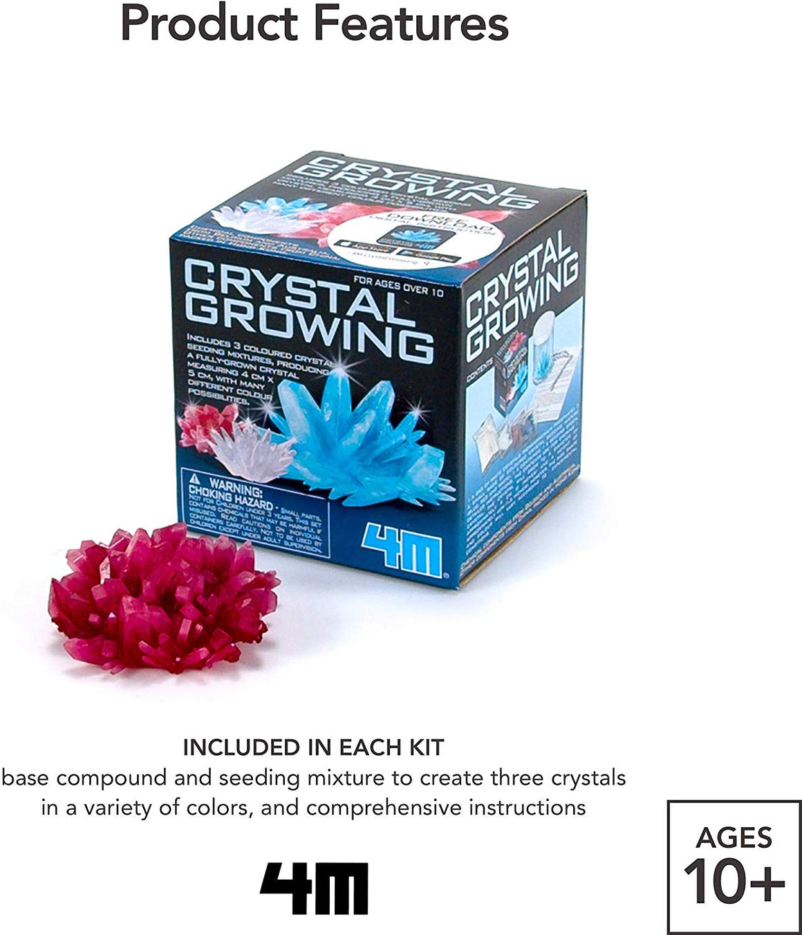 4M Crystal Growing Kit - dinosaursrocksuperstore