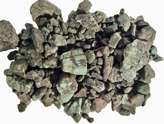 Genuine Rough Emerald Bulk Educational Mineral - 1 lb - 70+ Pieces - dinosaursrocksuperstore