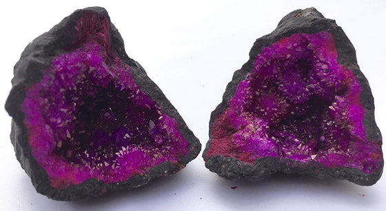 Fuchsia Moroccan Geode - Split - Gift Packaged - dinosaursrocksuperstore