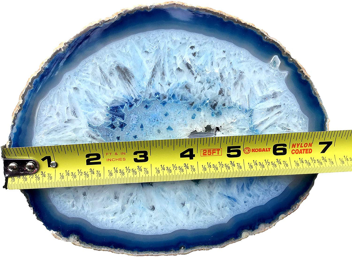Blue Sliced Agate - dinosaursrocksuperstore