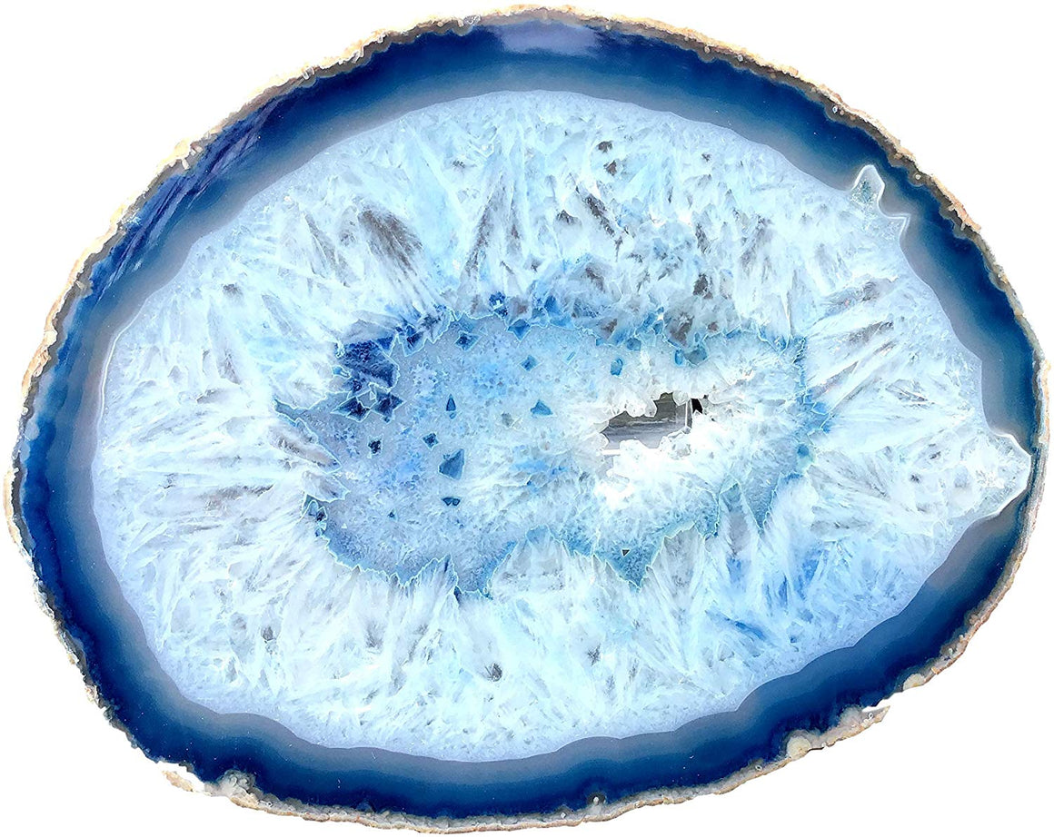 Blue Sliced Agate - dinosaursrocksuperstore
