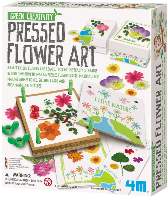 4M Green Creativity Pressed Flower Art Kit - dinosaursrocksuperstore