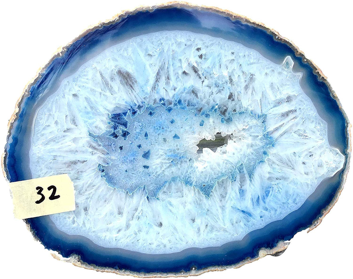 Blue Sliced Agate - dinosaursrocksuperstore