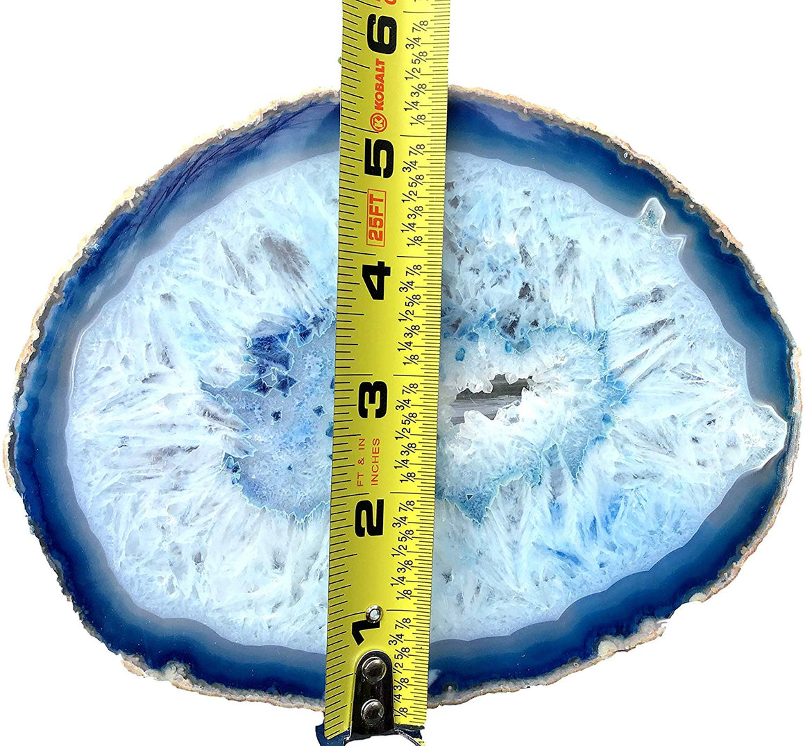 Blue Sliced Agate - dinosaursrocksuperstore