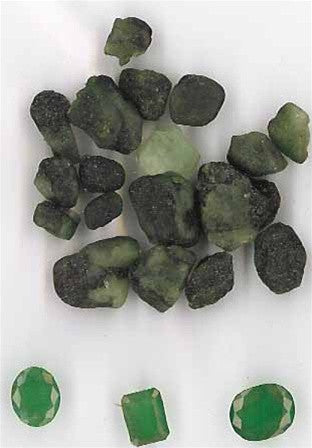 Bulk Minerals: Emerald Gemstones - 1 pound - dinosaursrocksuperstore