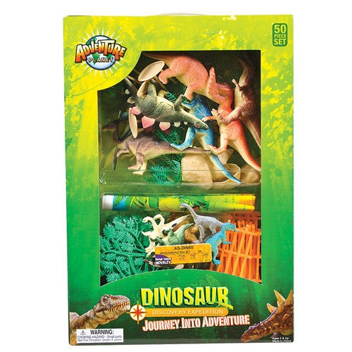 Dinosaur Toy Playset (50 pieces) - Discovery Expedition - dinosaursrocksuperstore