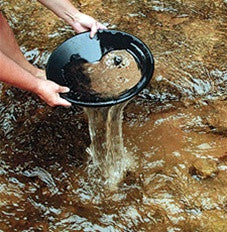 Gold Panning - Ridged Plastic 10" Mining Pans - dinosaursrocksuperstore