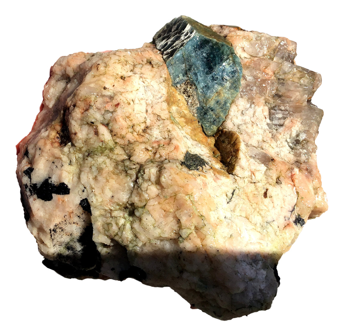 Watermelon Tourmaline Crystal Mineral Display Specimen #8 - 6" x 5" x 3" - dinosaursrocksuperstore