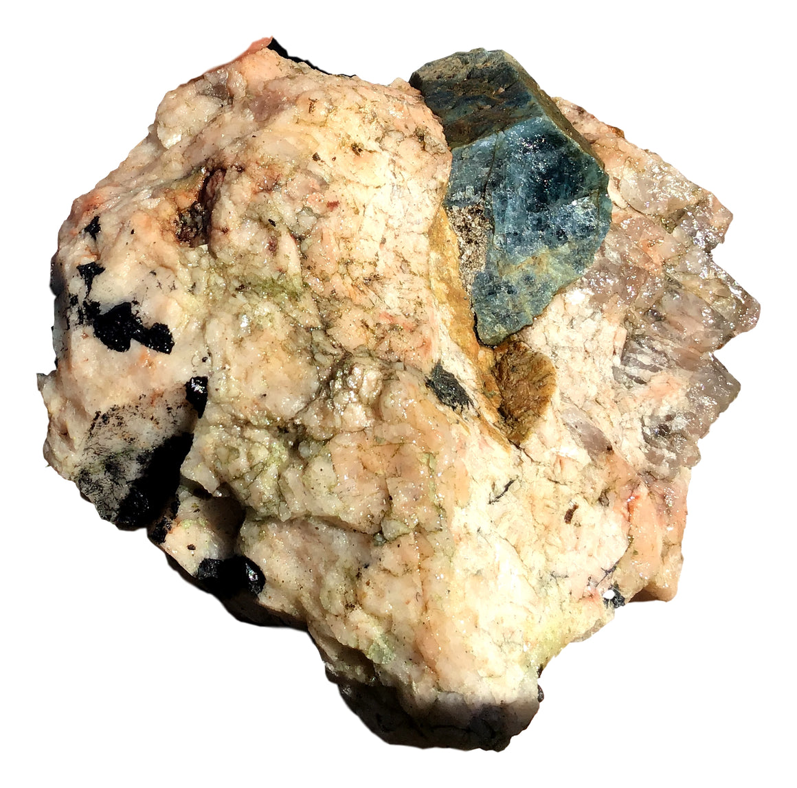 Watermelon Tourmaline Crystal Mineral Display Specimen #8 - 6" x 5" x 3" - dinosaursrocksuperstore