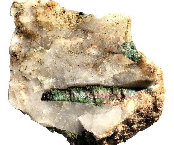 Watermelon Tourmaline Crystal Mineral Display Specimen #10 - Giant - 9" x 6" - dinosaursrocksuperstore
