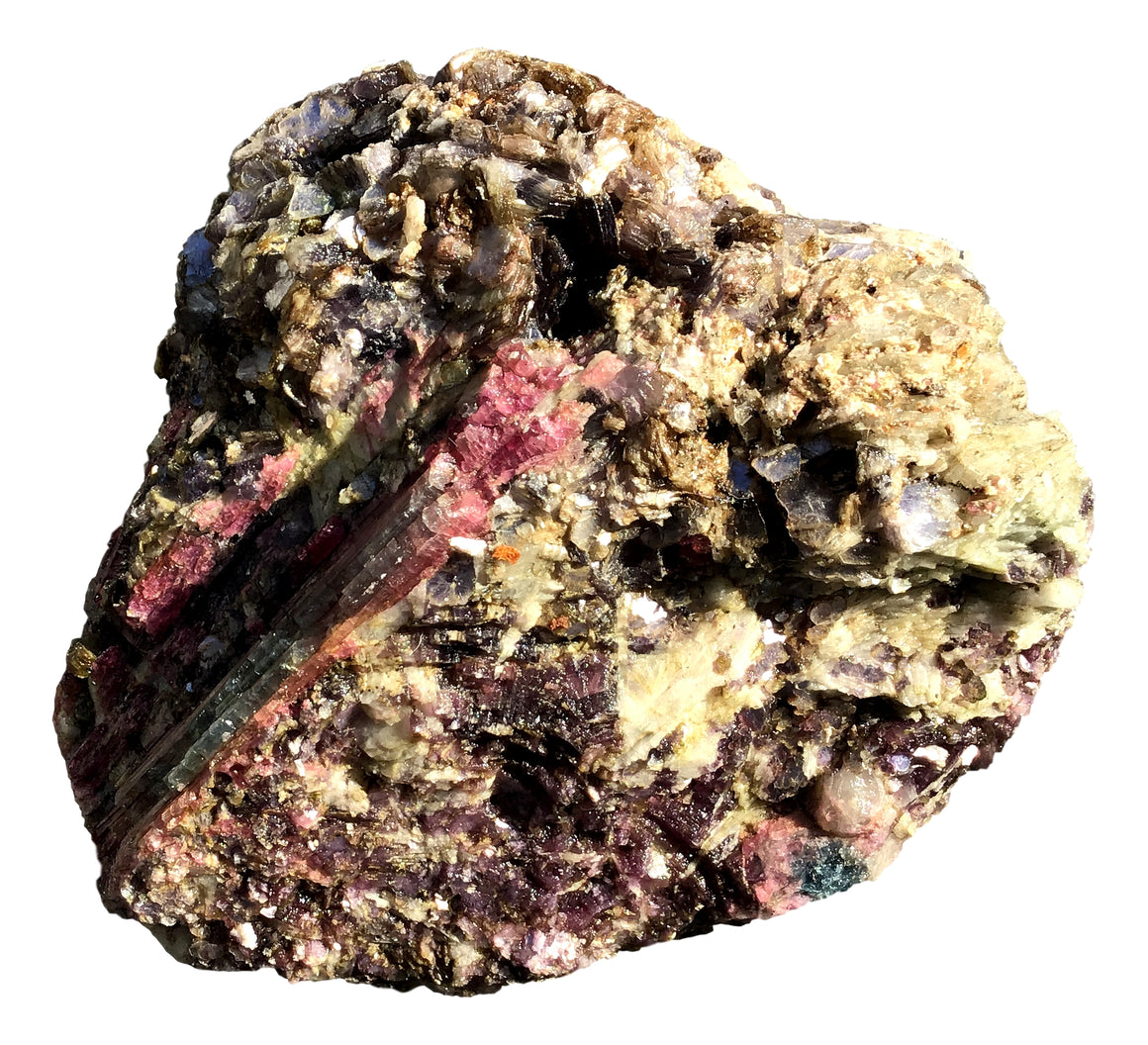 Watermelon Tourmaline Crystal Mineral Display Specimen #11 - 5.25" x 4.25" - dinosaursrocksuperstore