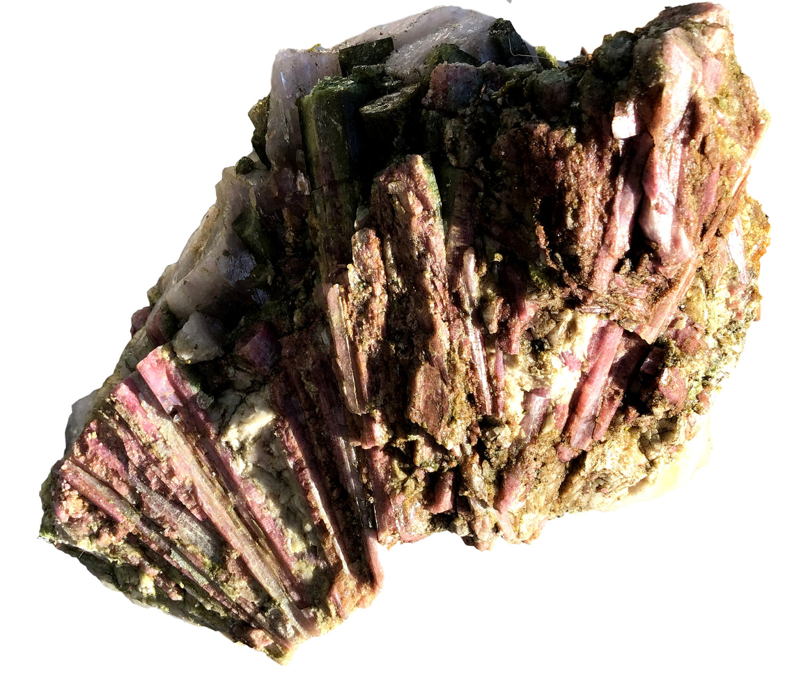 Watermelon Tourmaline Crystal Mineral Display Specimen #12 - 8" x 7" - dinosaursrocksuperstore