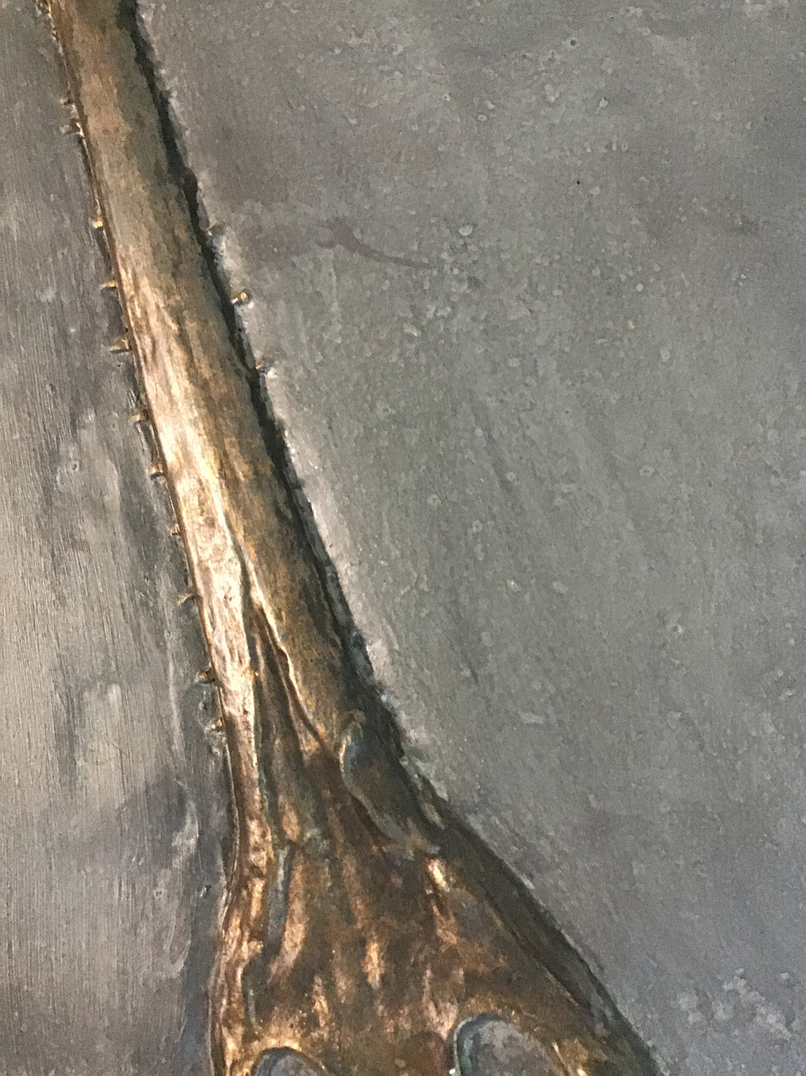 Crocodile Full Skeleton Fossil Replica - On Slab from the Jurassic - 7 ft x 29"
