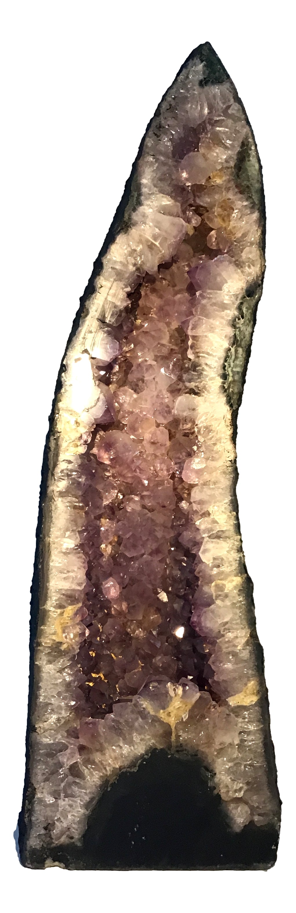 Stunning 24 Inch Tall AMETHYST TOWER - (11) with Citrine