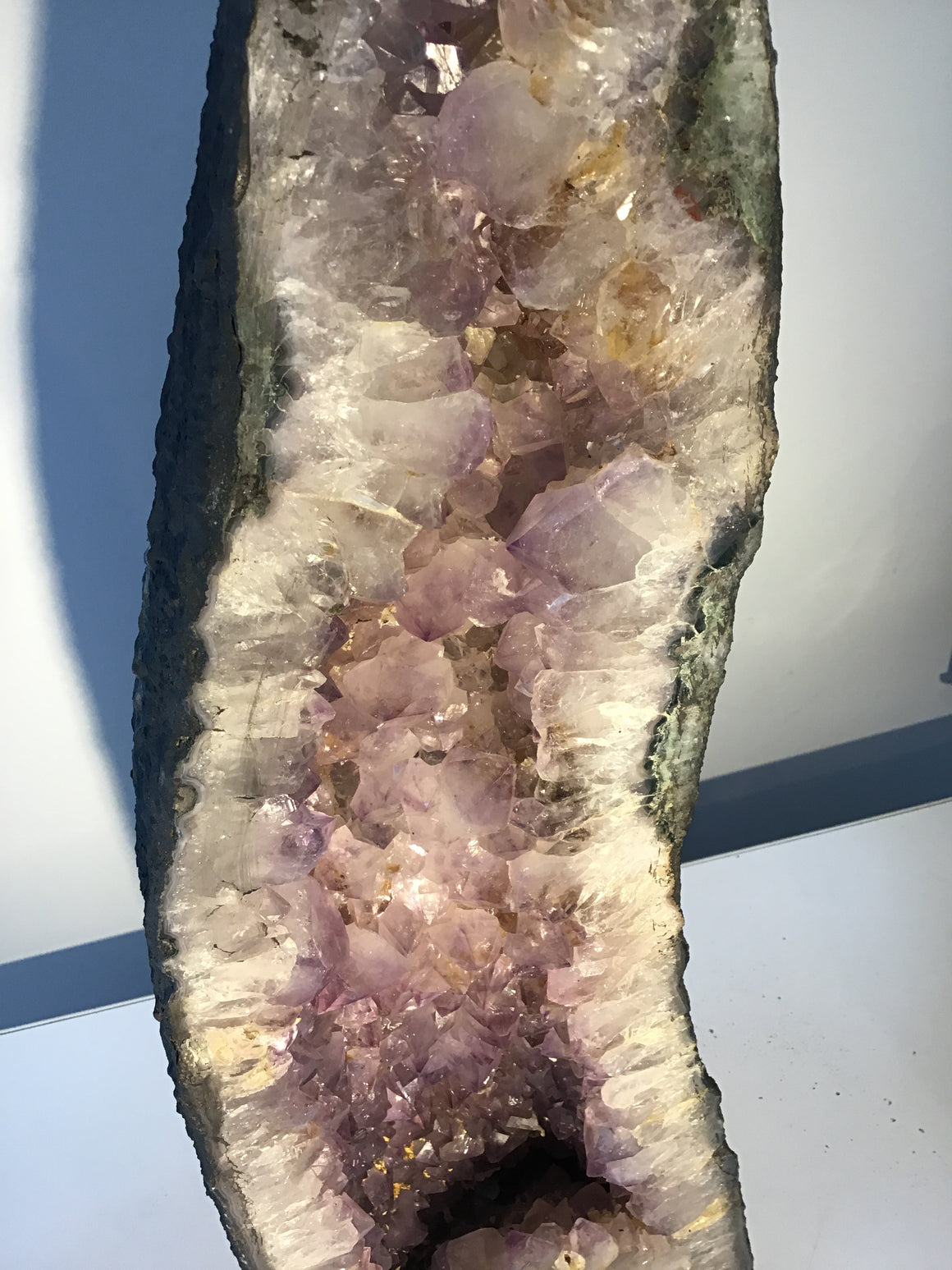 Stunning 24 Inch Tall AMETHYST TOWER - (11) with Citrine
