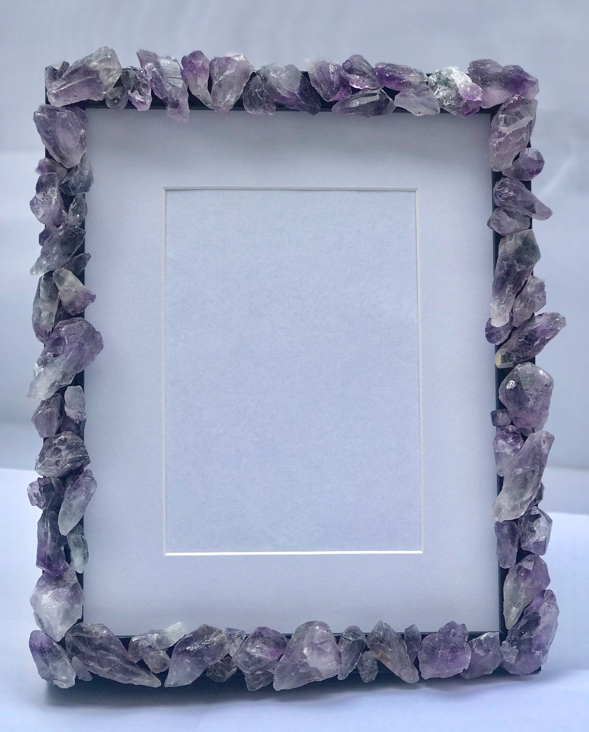 Amethyst Crystal Point Picture Frame - 9" x 11" - dinosaursrocksuperstore