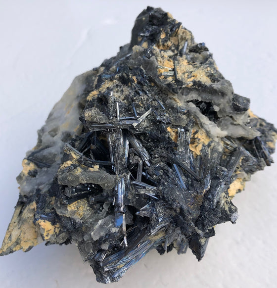 Stibnite Crystal Mineral Specimen - 5" x 4.5"
