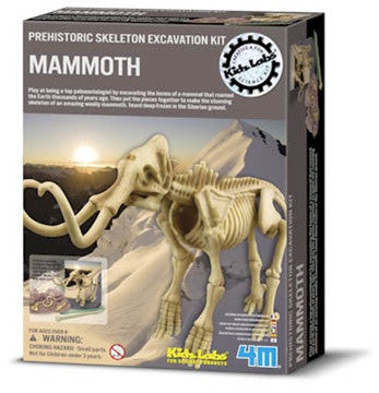 Kidz Lab Mammoth Excavation Kit - dinosaursrocksuperstore