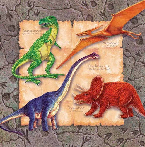 Tableware - Dinosaur Napkins - 16 pack - dinosaursrocksuperstore