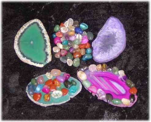 Make Your Own Sliced Agate Paperweight - set of 10 - dinosaursrocksuperstore