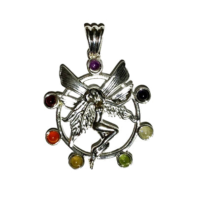 Chakra Dancing Shiva Pendant - gift packaged