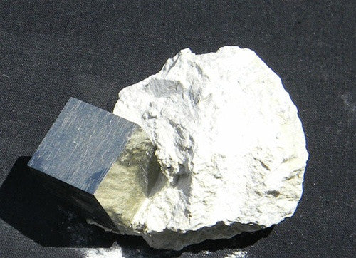 Genuine Pyrite Cube in Matrix - from Spain - dinosaursrocksuperstore
