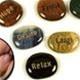 Mineral Wordstones & Worry Stones - Set of 5 - dinosaursrocksuperstore