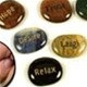 Mineral Wordstones & Worry Stones - Set of 5 - dinosaursrocksuperstore