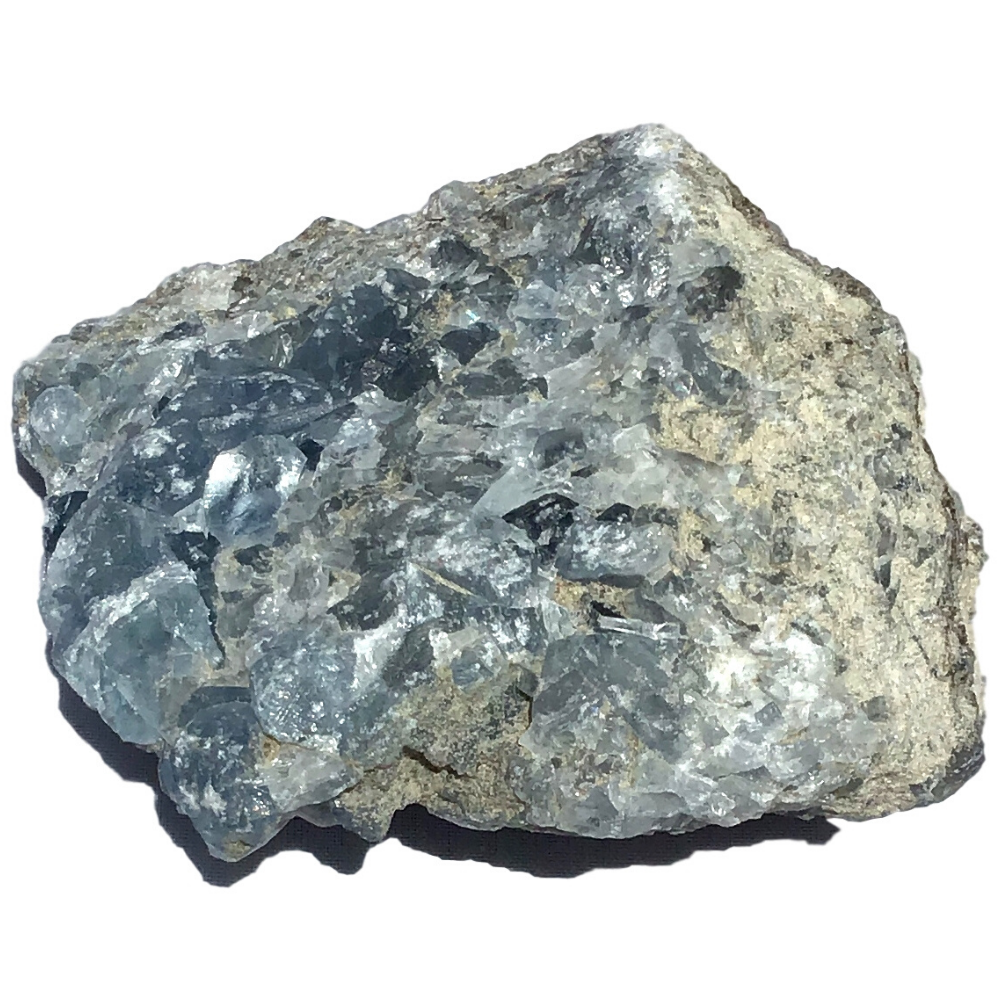 Vivid Sky Blue Celestite Mineral Geode - 3.5" - C87