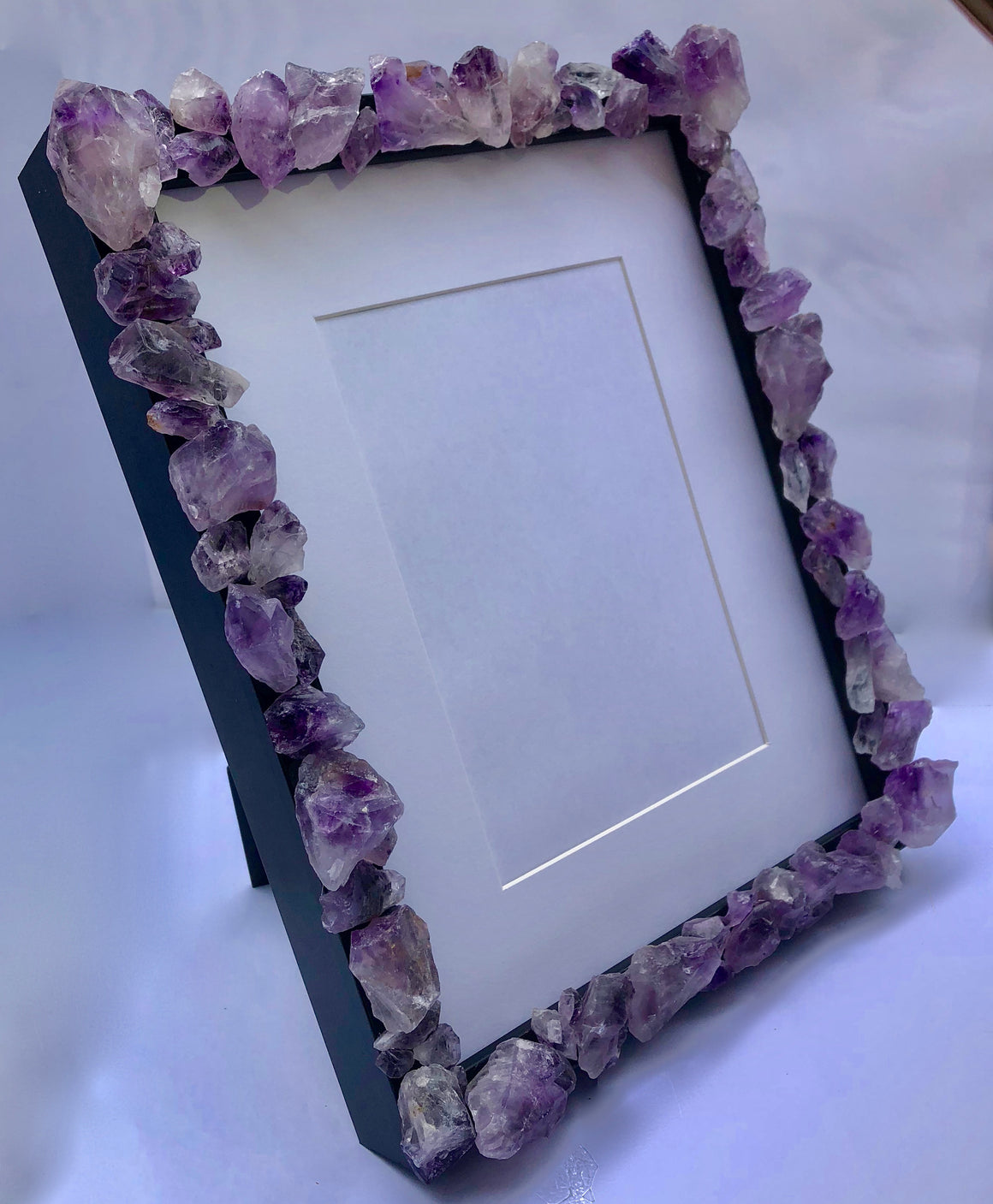 Amethyst Crystal Point Picture Frame - 9" x 11" - dinosaursrocksuperstore