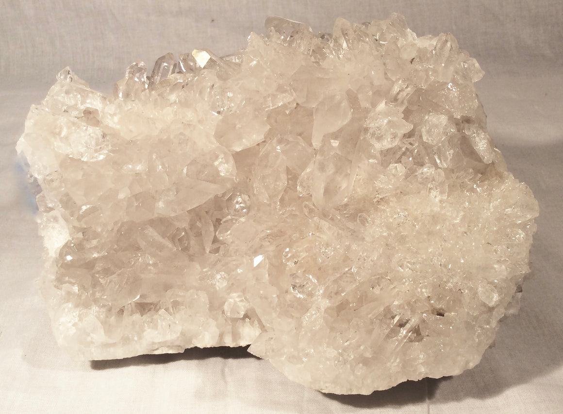 Clear Quartz Crystal Display Specimen - #64 - 7" wide - dinosaursrocksuperstore