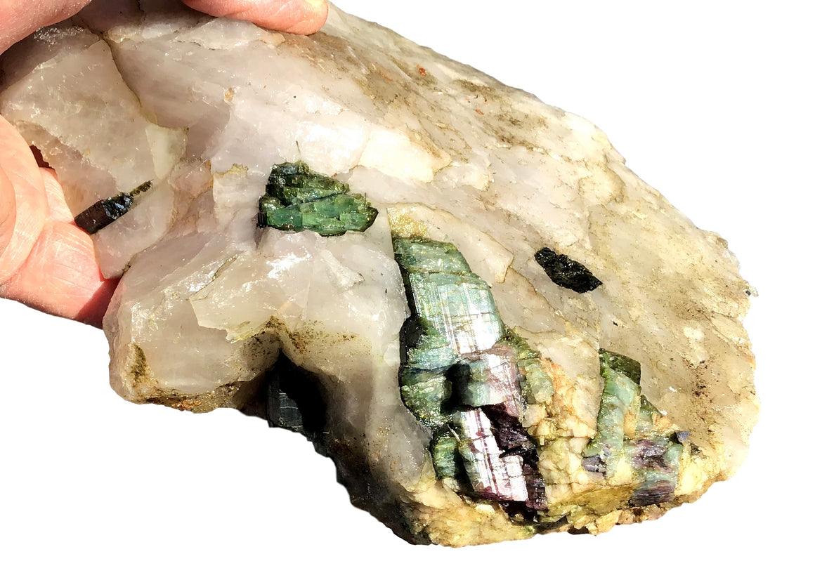 Watermelon Tourmaline Crystal Mineral Display Specimen #10 - Giant - 9" x 6" - dinosaursrocksuperstore