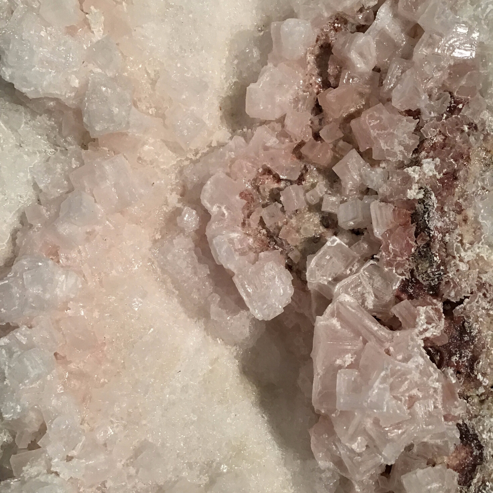 Genuine Pink Halite (Salt) Crystal - 3.5" x 1" x 2" - #H