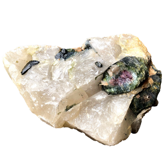 Tourmaline Crystal Mineral Display Specimen #51 - 5" x 4" x 3"