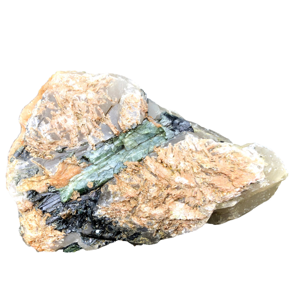 Tourmaline Crystal Mineral Display Specimen #51 - 5" x 4" x 3"